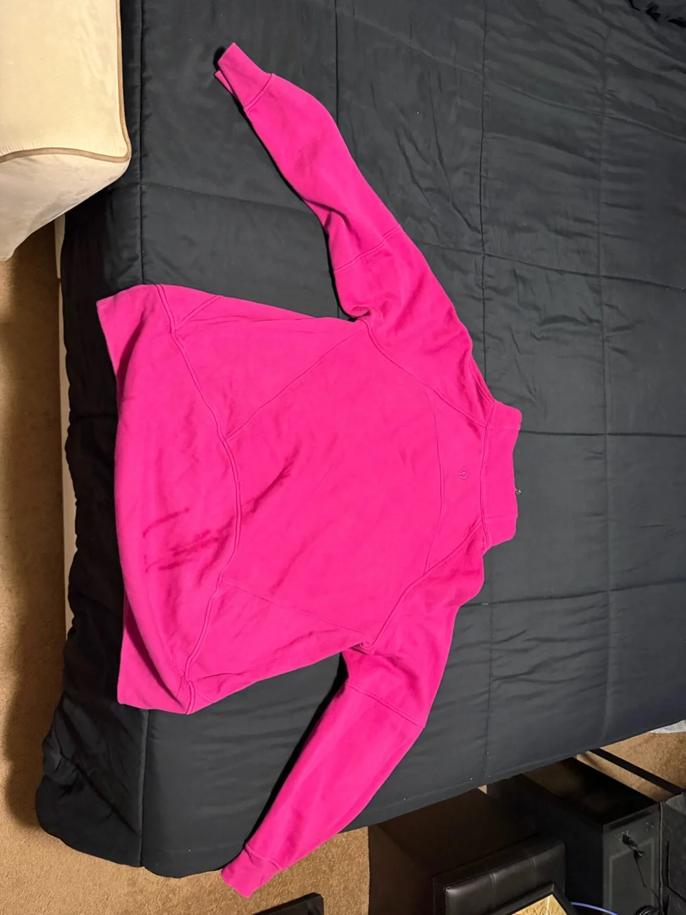 Women’s Lululemon scuba oversized funnel-neck half zip long ripened raspberry